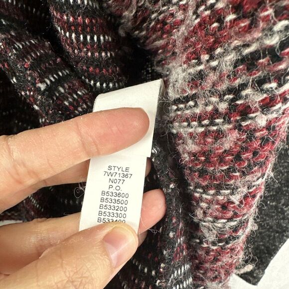Lucky Lotus Lucky Brand Waterfall Wool Blend Knit Cardigan Sweater Womens M - Picture 13 of 13